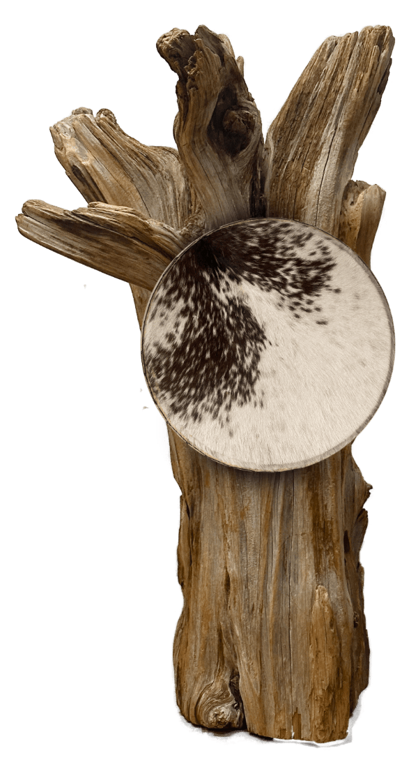 Árbol seco usado como proto-txalaparta con pandero